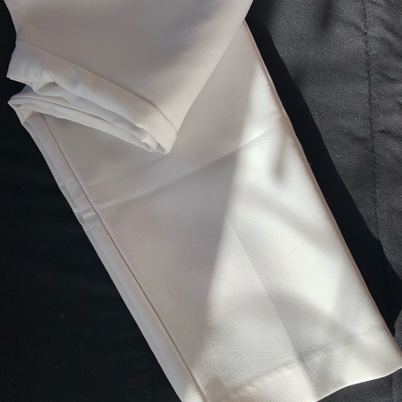 ZARA HIGH WAISTED TROUSERS NEW WITHOUT TAGS SIZE S WHITE PANTS HIGH WAISTED c - Picture 11 of 14